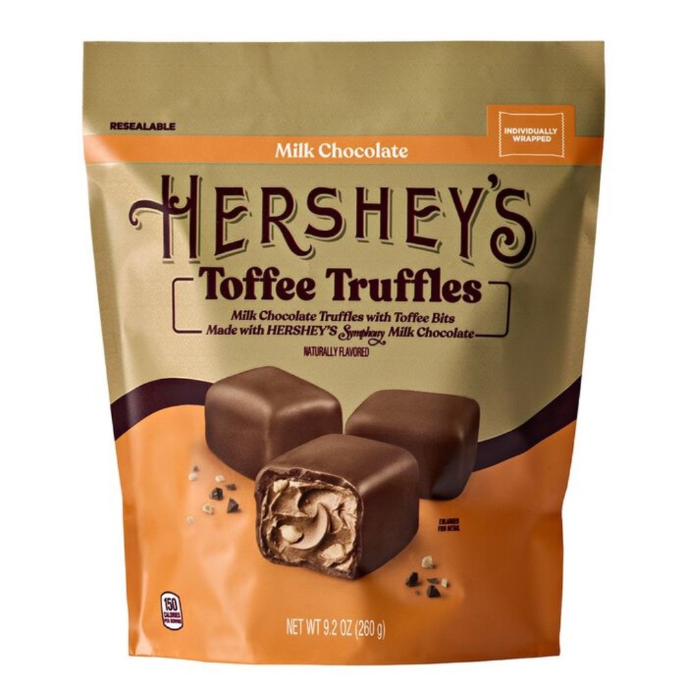 Hershey's Toffee Truffles Made with Symphony Milk Chocolate & Toffee Bits Ltd Ed